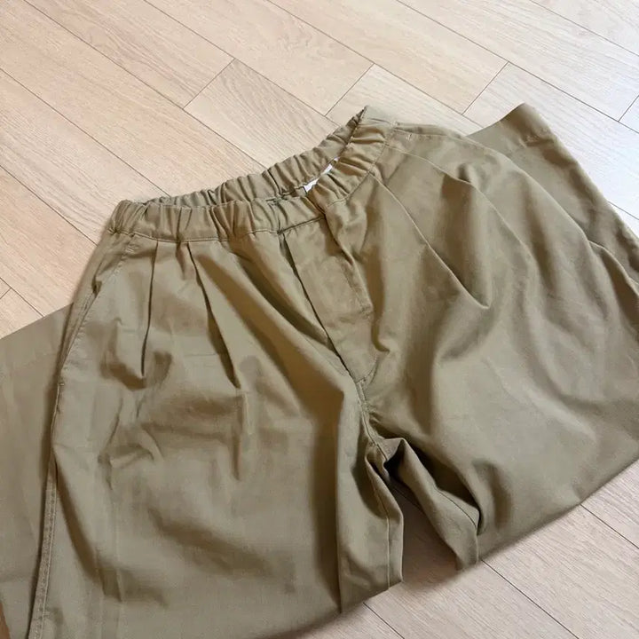 [BUNJANG] DANTON Wide Cotton Twill Cropped Pants / 단톤 와이드 면바지 38