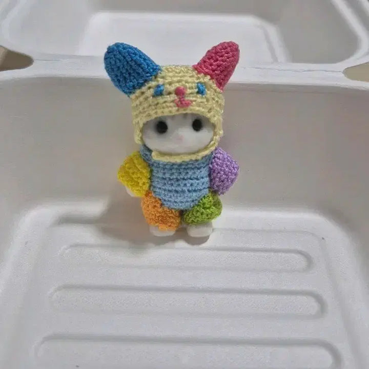 [BUNJANG] Handmade Knitted Clothes for Sylvanian Families Standing Dolls / 실바니안 직립 수제뜨개옷