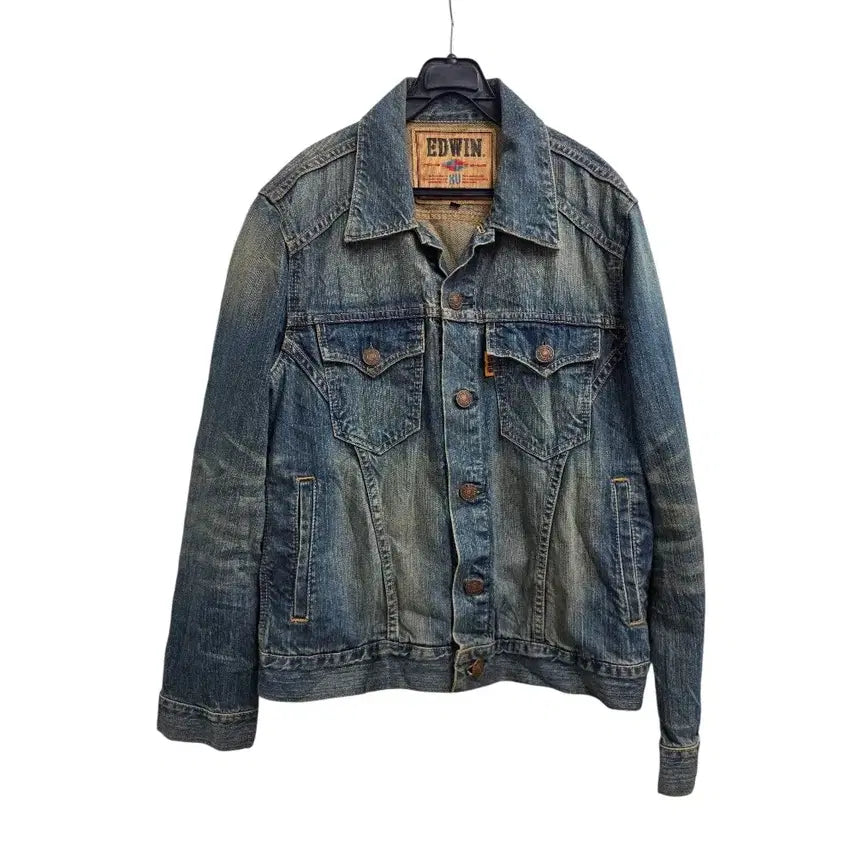 [BUNJANG] Edwin Washed Denim Jacket Blue Jacket / [프립]L/에드윈 워싱 데님자켓 청자켓