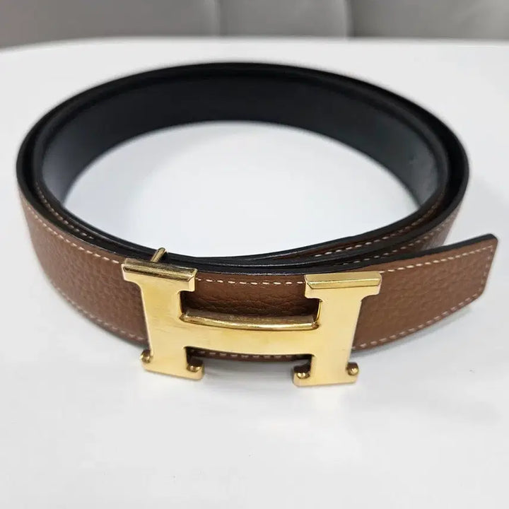 [SOLD OUT] 에르메스 벨트 H버클  브라운 골드