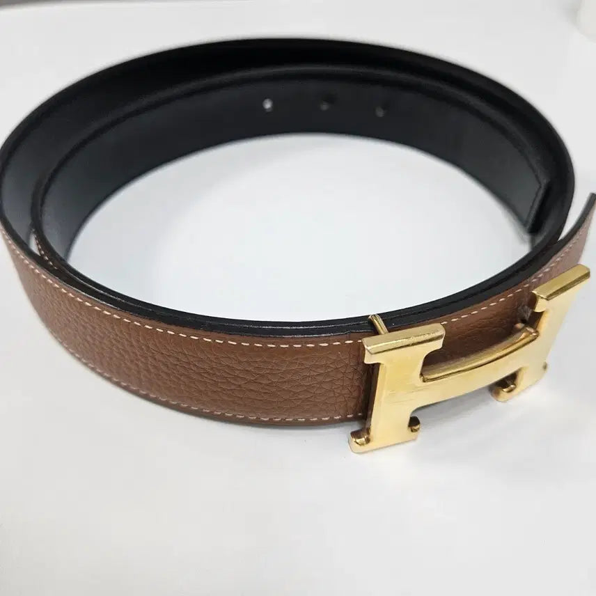 [SOLD OUT] 에르메스 벨트 H버클  브라운 골드