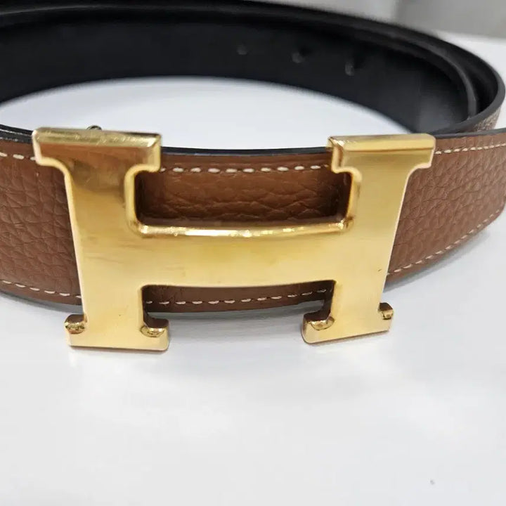 [SOLD OUT] 에르메스 벨트 H버클  브라운 골드