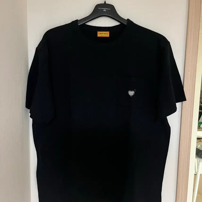 [BUNJANG] Human Made New Arrival Pocket T-Shirt Black XL / 휴먼메이드 신상 포켓 반팔 블랙 신상품 XL 그레이 와펜