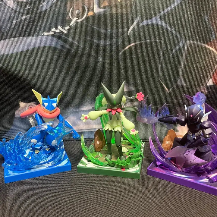 [BUNJANG] Pokemon Blocky Figures (Greninja, Meowscarada, Arcanine) Bundle Set (Unsealed) / (개봉,박스x)포켓몬 블로키 피규어(개굴닌자,마스카나,파라블레이즈)일괄