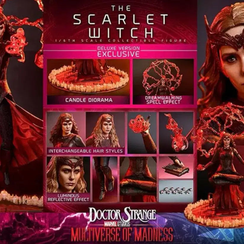[BUNJANG] Hot Toys MMS653 Scarlet Witch Multiverse Version Deluxe Action Figure / 핫토이 mms653 스칼렛위치