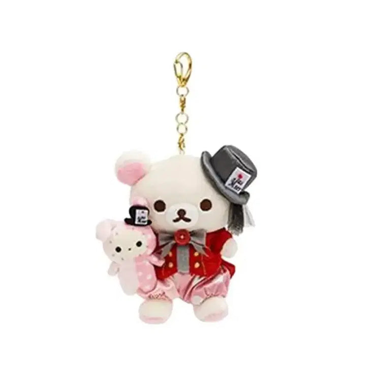 [BUNJANG] San-X 90th Anniversary Exhibition Rilakkuma Mascot Keychain / 산엑스 90주년 전시회 시리즈 코리락쿠마 마스코트 키링