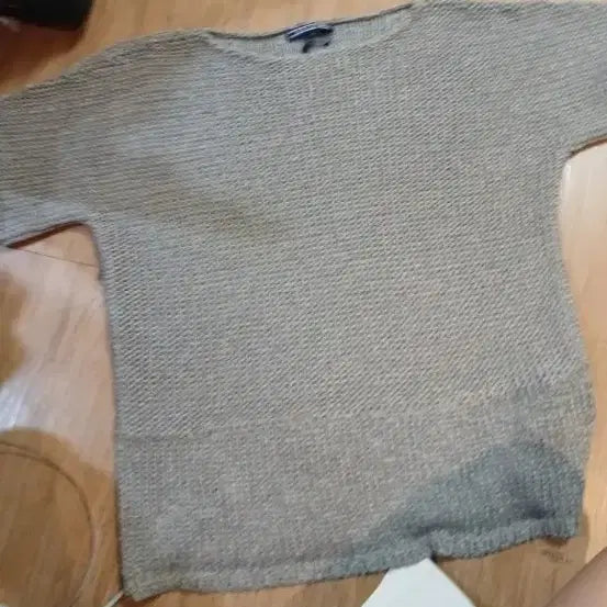 [BUNJANG] Tommy Hilfiger Khaki Short Sleeve Knit M / 타미힐피거 카키반팔니트/M