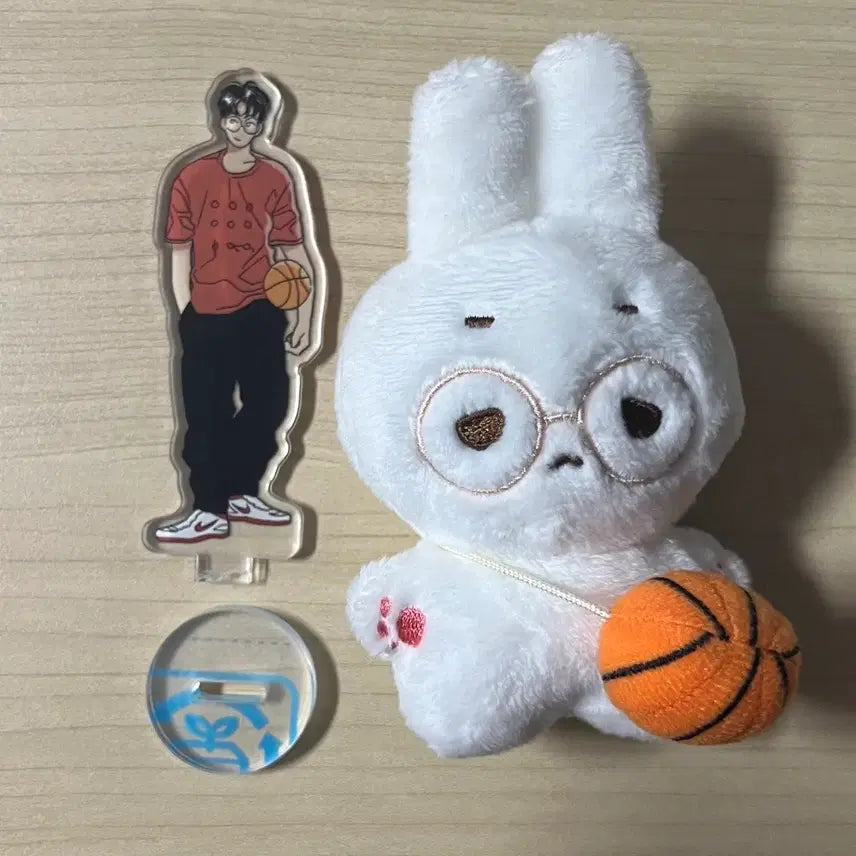 [BUNJANG] Slam Dunk Gun Woo Ho Acrylic Stand &amp; Plush Bundle / 슬램덩크 권준호 인형 아크릴 스탠드 일괄