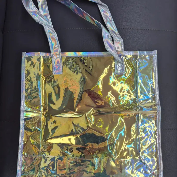[BUNJANG] Hologram Transparent Summer Shopper Bag / 홀로그램 투명 여름 솔더백