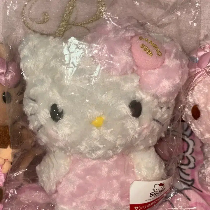 [BUNJANG] Sanrio 55th Anniversary Kitty Rose Boa Fur Plush / 새제품) 산리오 55주년 키티 보아털 키티 장미털 키티 로즈보아털 키티