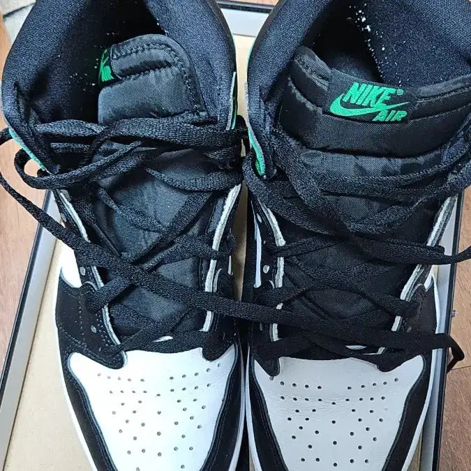 [BUNJANG] Nike Air Jordan 1 Retro High OG Black and Lucky Green / 나이키 조던 1 레트로 하이 OG 블랙 앤 럭키 그린 275 팔아요
