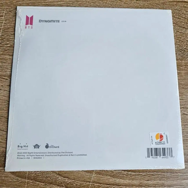 [BUNJANG] BTS Dynamite 7inch LP (Sealed) / 미개봉 BTS Dynamite 7inch LP