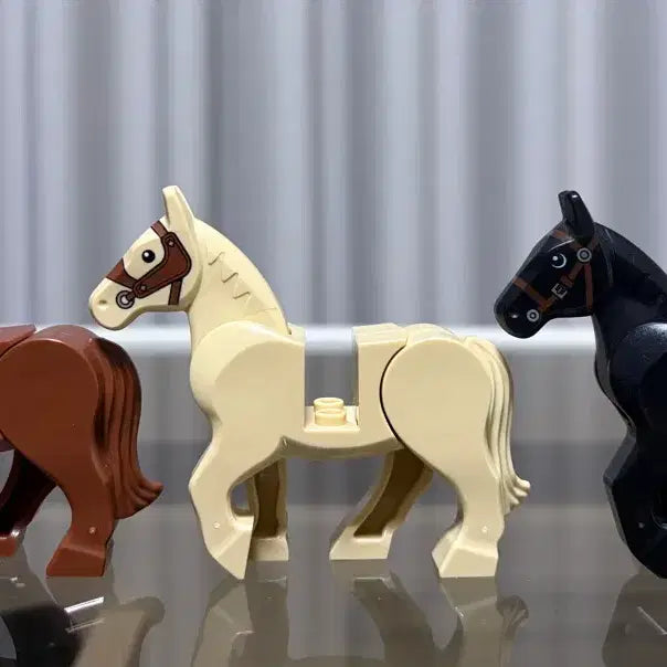[BUNJANG] Lego Castle Horses (Black, Brown, Tan) Set / 레고 캐슬 말 흑마 갈색말 탄색 말 검정색 말