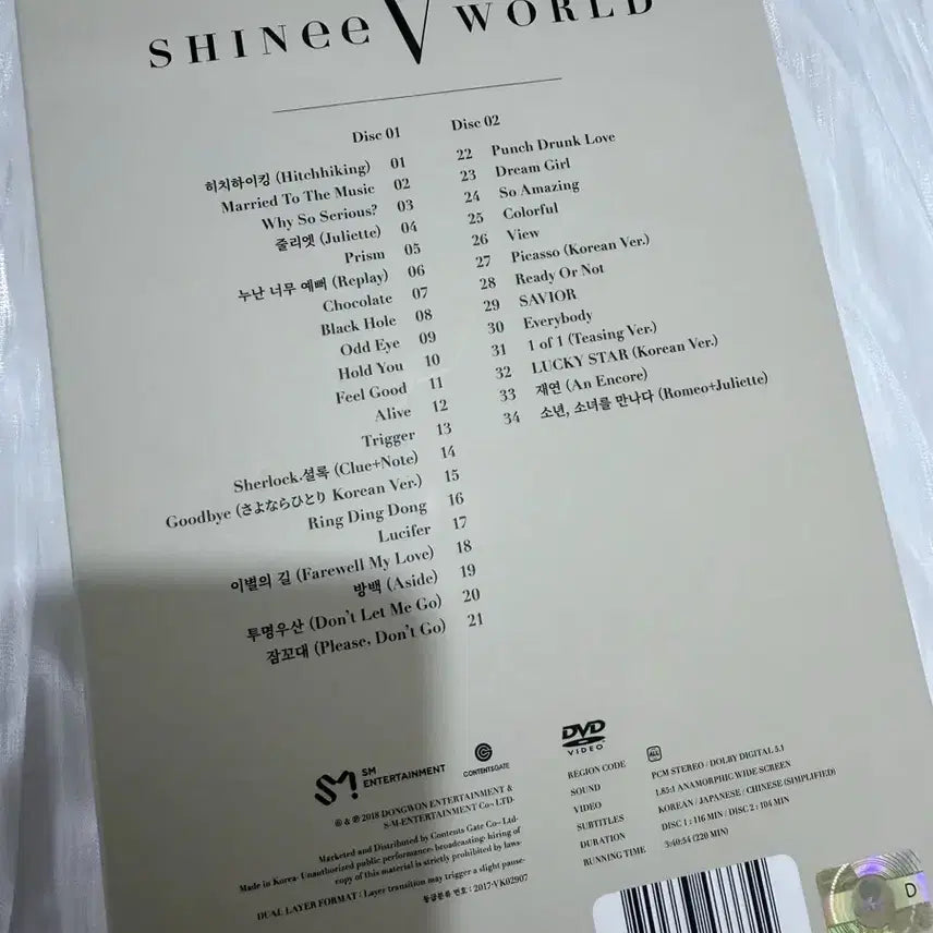 [BUNJANG] SHINee SHINee World V Concert DVD (Unsealed) / 샤이니월드5 콘서트 DVD