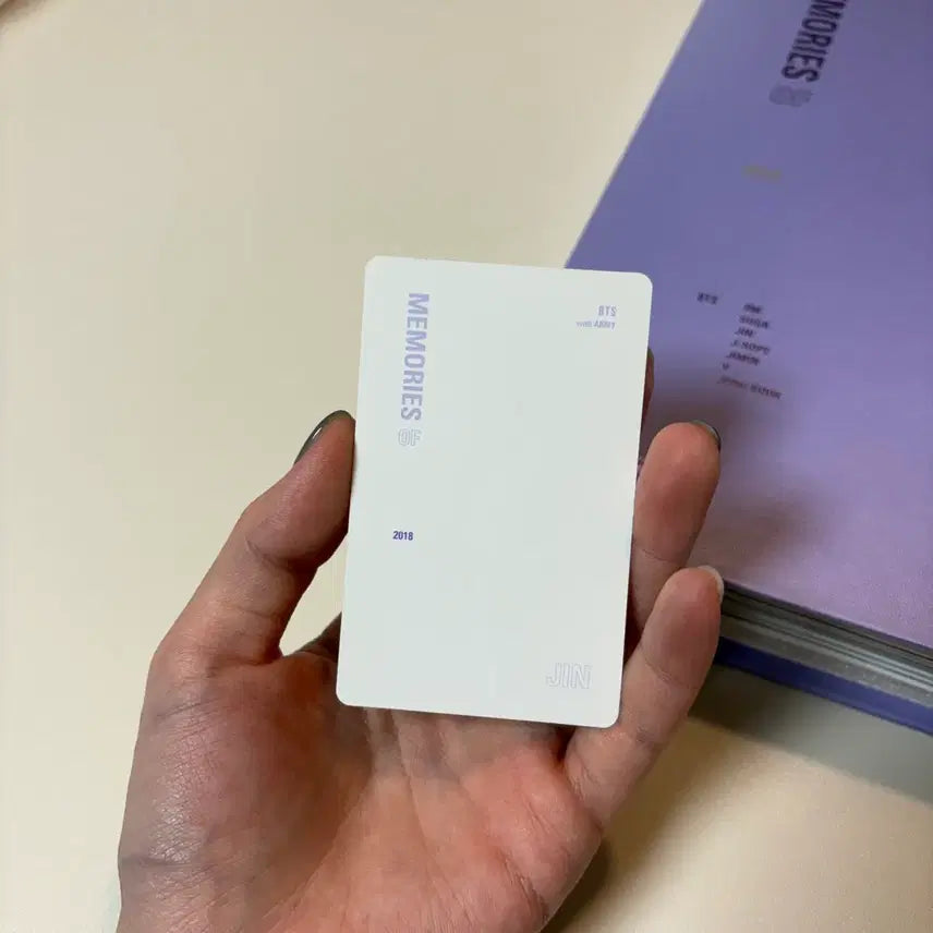 [BUNJANG] BTS Jin 2018 Memories Photobook DVD Photocard / 방탄 bts 2018 메모리즈 포토북 디비디 dvd 석진 진 jin 포카