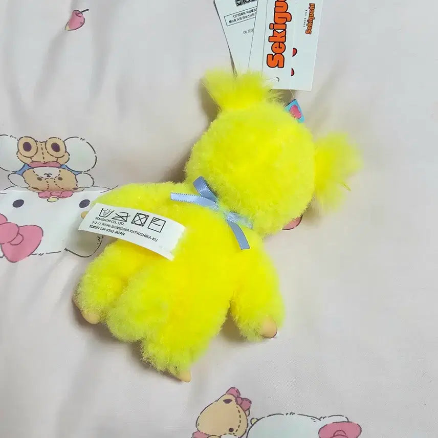 [BUNJANG] Sekiguchi Monchhichi Sweet Lollipop Keychain Yellow / 세키구치 몬치치 스위트 롤리팝 키링 옐로 노랑