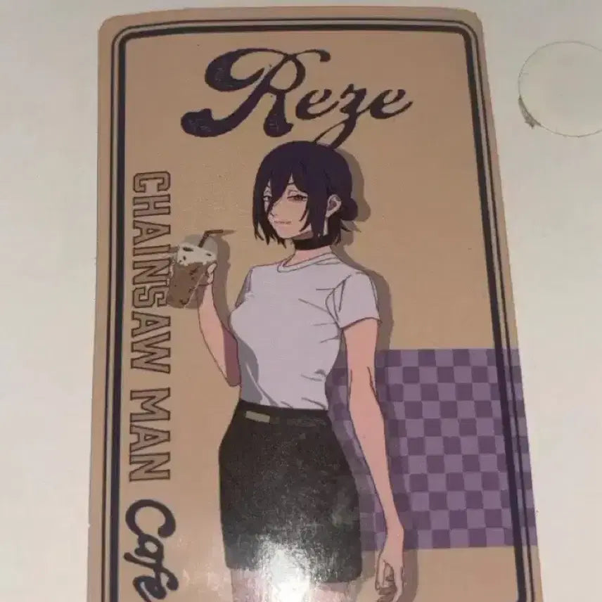 [BUNJANG] Chainsaw Man Cafe Reze Illustration Photocard / 체인소맨 카페 레제 일러스트 포토카드 콜라보카페