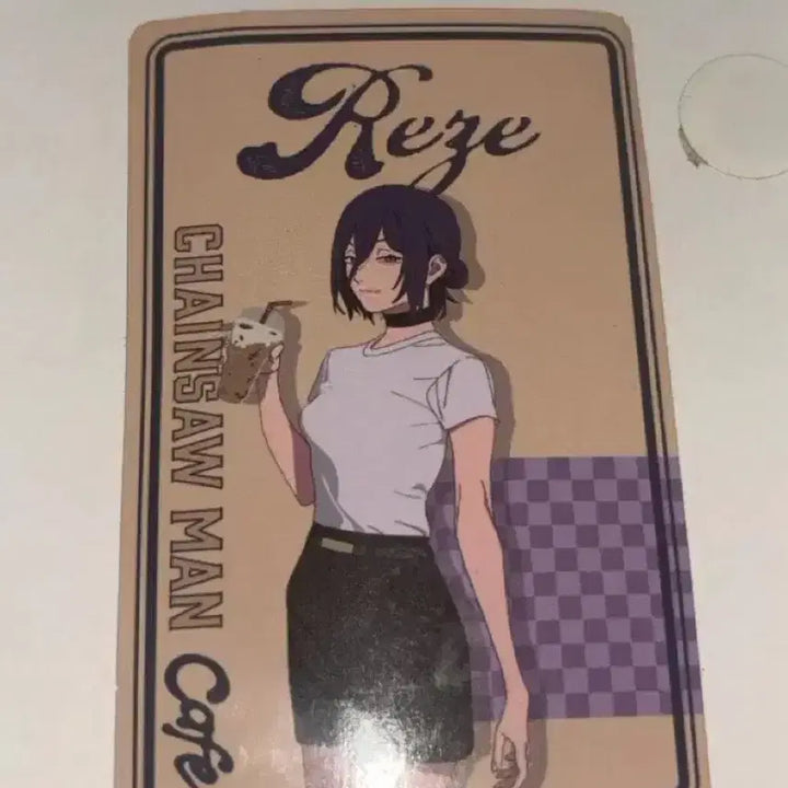 [BUNJANG] Chainsaw Man Cafe Reze Illustration Photocard / 체인소맨 카페 레제 일러스트 포토카드 콜라보카페