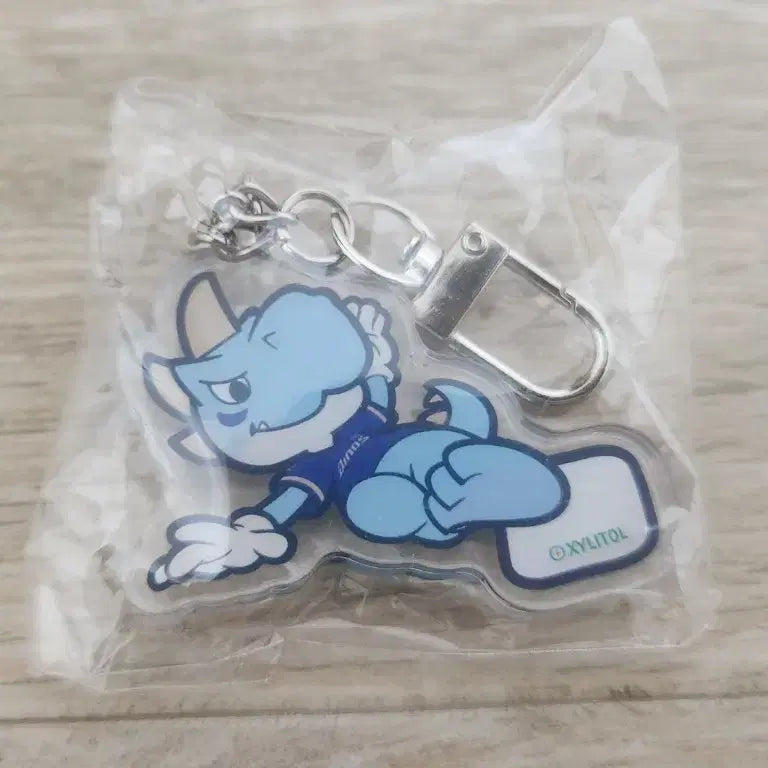 [BUNJANG] NC Dinos Mascot Keyring (Xylitol Ver.) / NC다이노스 마스코트 키링 판매합니다.(자일리톨ver)