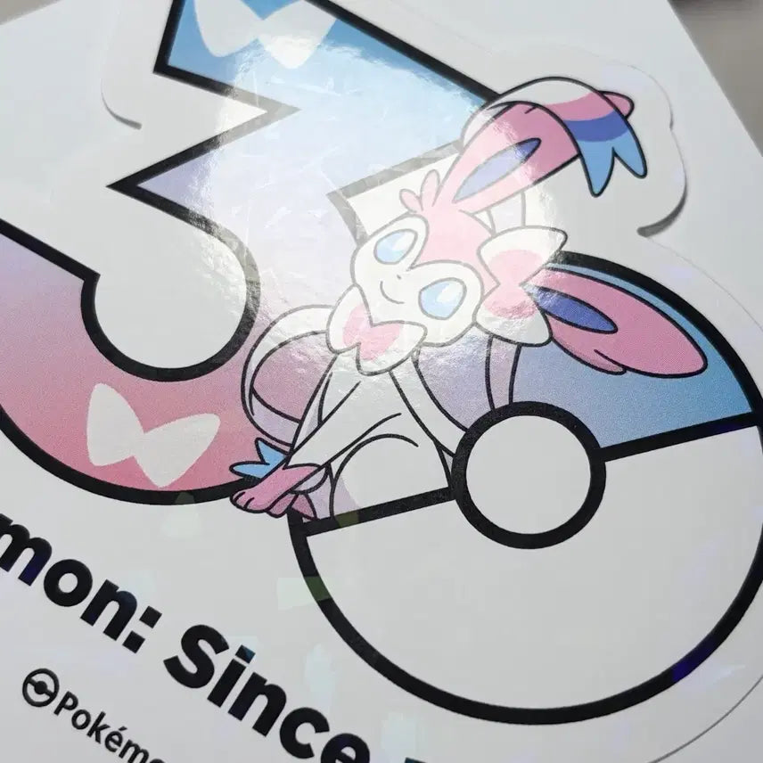 [BUNJANG] Pokemon 30th Anniversary Logo Sticker Sylveon / 포켓몬 30주년 로고 스티커 님피아 팝니다