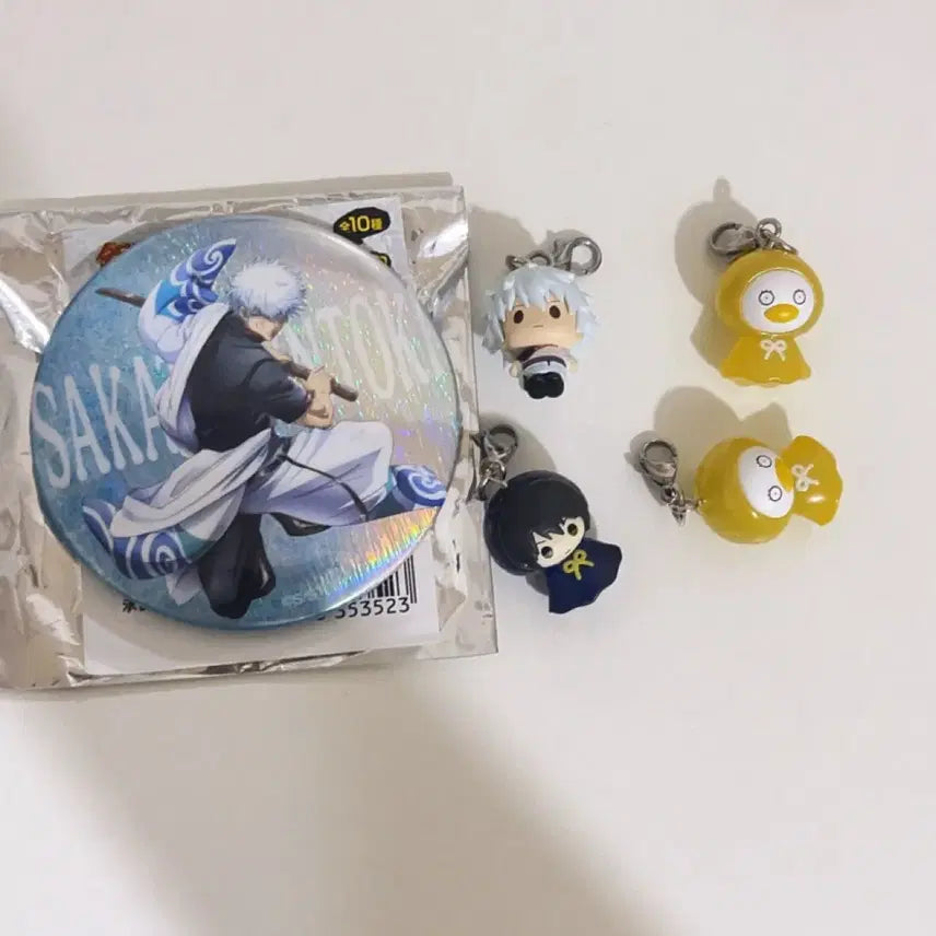 [BUNJANG] Gintama Gintoki Gintoki Badge Bundle Set / [일괄] 은혼 긴토키 캔뱃지 메지루시