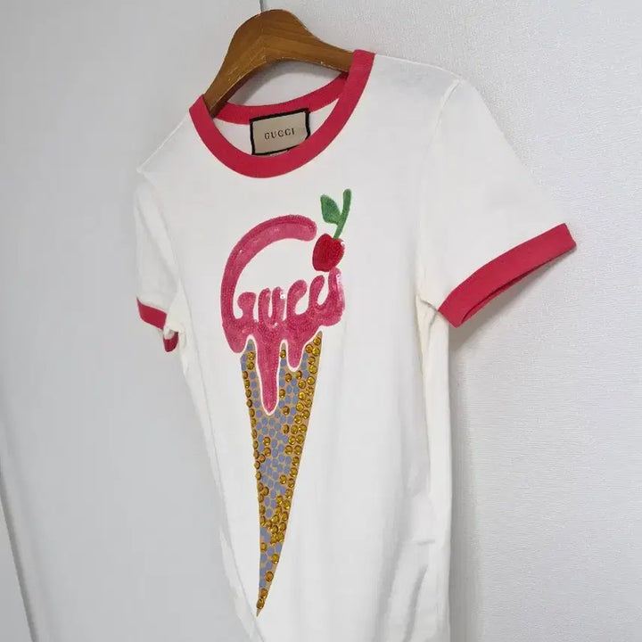 [BUNJANG] Gucci Slim Fit Ice Cream T-Shirt / 23년 구찌 티셔츠 슬림55