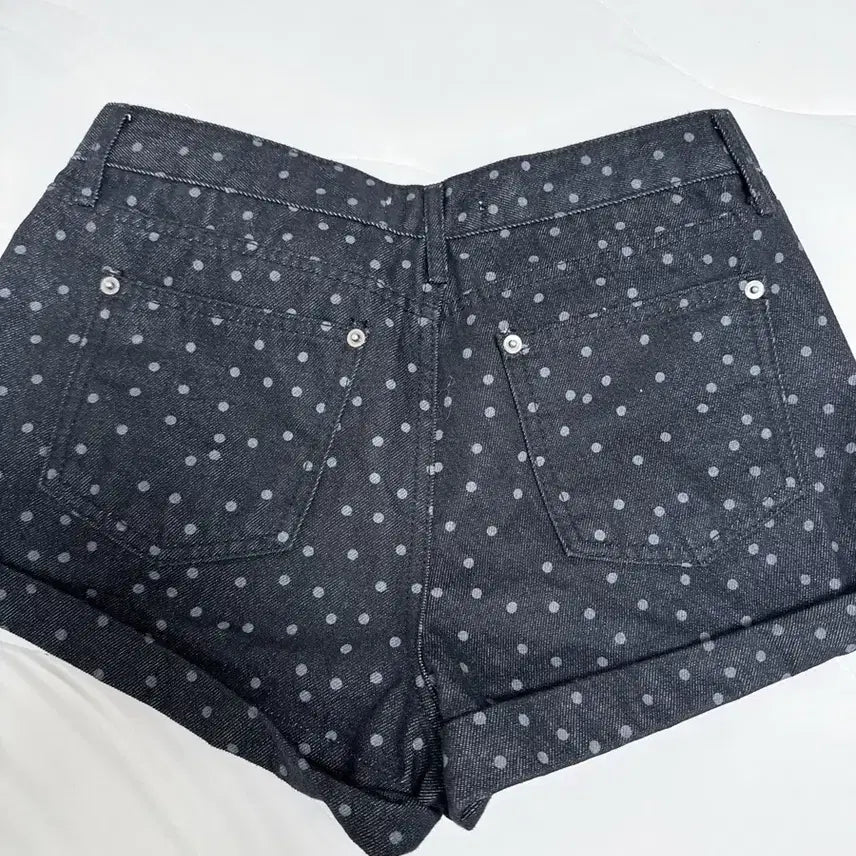 [BUNJANG] Dot Denim Short Pants / 도트 데님 숏팬츠