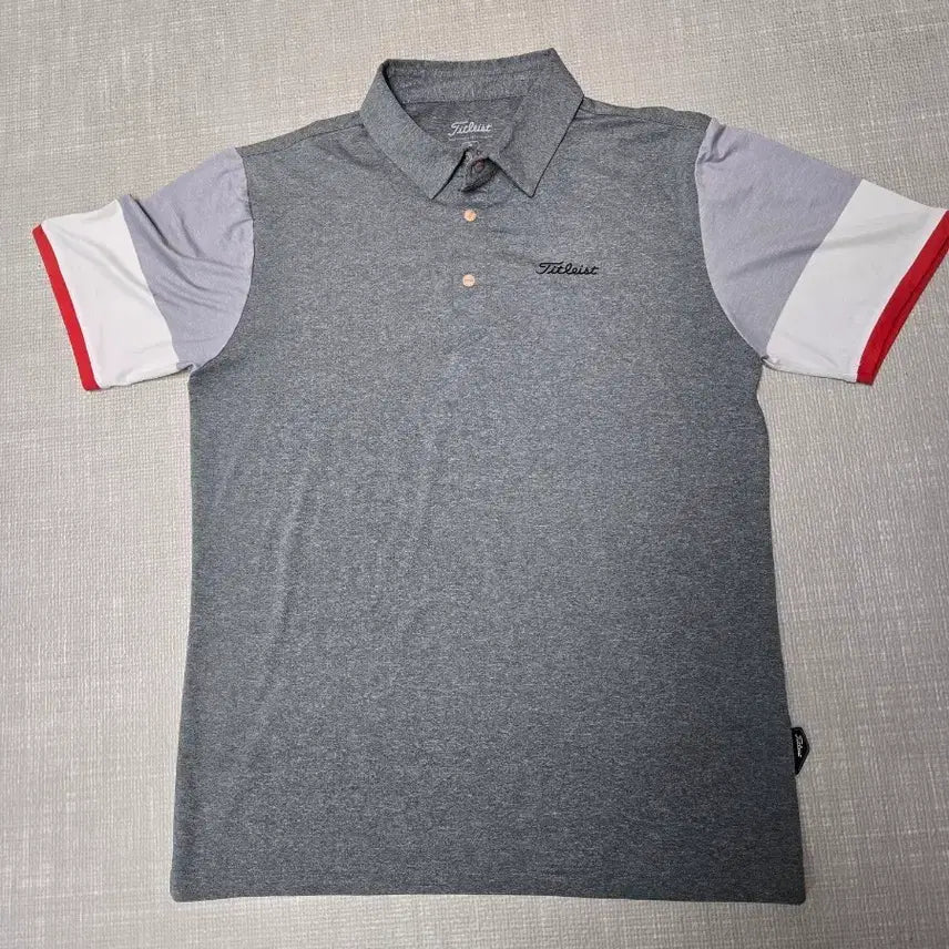 [BUNJANG] Titleist Golf Apparel Short Sleeve Polo Shirt Grey / 타이틀리스트 골프웨어 반팔 카라티 그레이