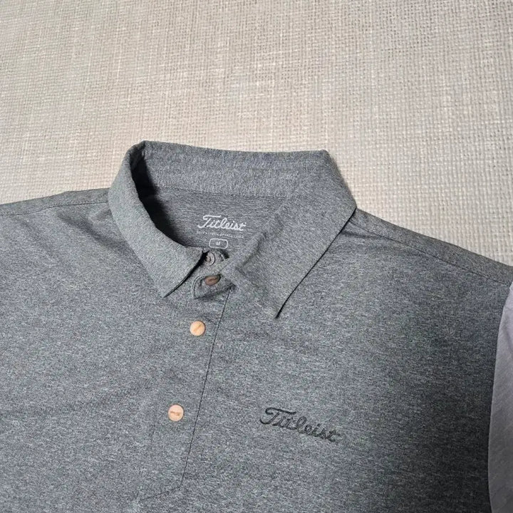 [BUNJANG] Titleist Golf Apparel Short Sleeve Polo Shirt Grey / 타이틀리스트 골프웨어 반팔 카라티 그레이