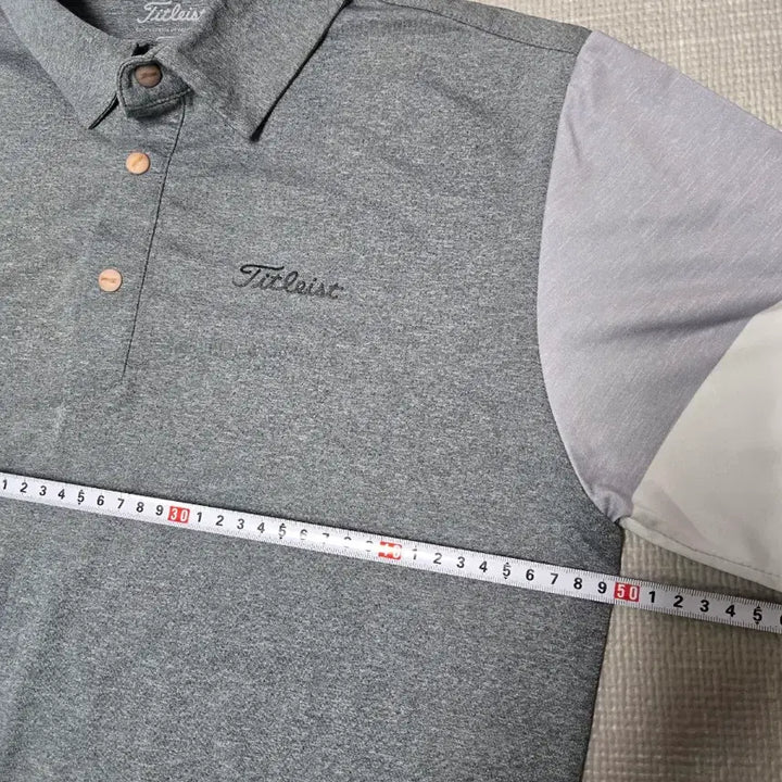 [BUNJANG] Titleist Golf Apparel Short Sleeve Polo Shirt Grey / 타이틀리스트 골프웨어 반팔 카라티 그레이