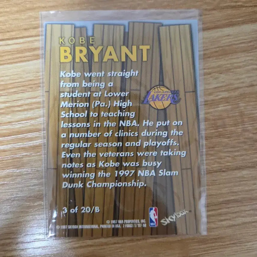 [BUNJANG] Kobe Bryant Z-Force Boss Card / 코비 브라이언트 zforce boss  카드