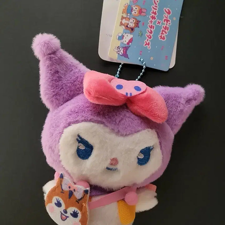 [BUNJANG] Sanrio Nakajima Cupiramune Collaboration Kuromi Plush Keyring / 산리오 나카지마 쿠피라무네 콜라보 쿠로미 인형키링