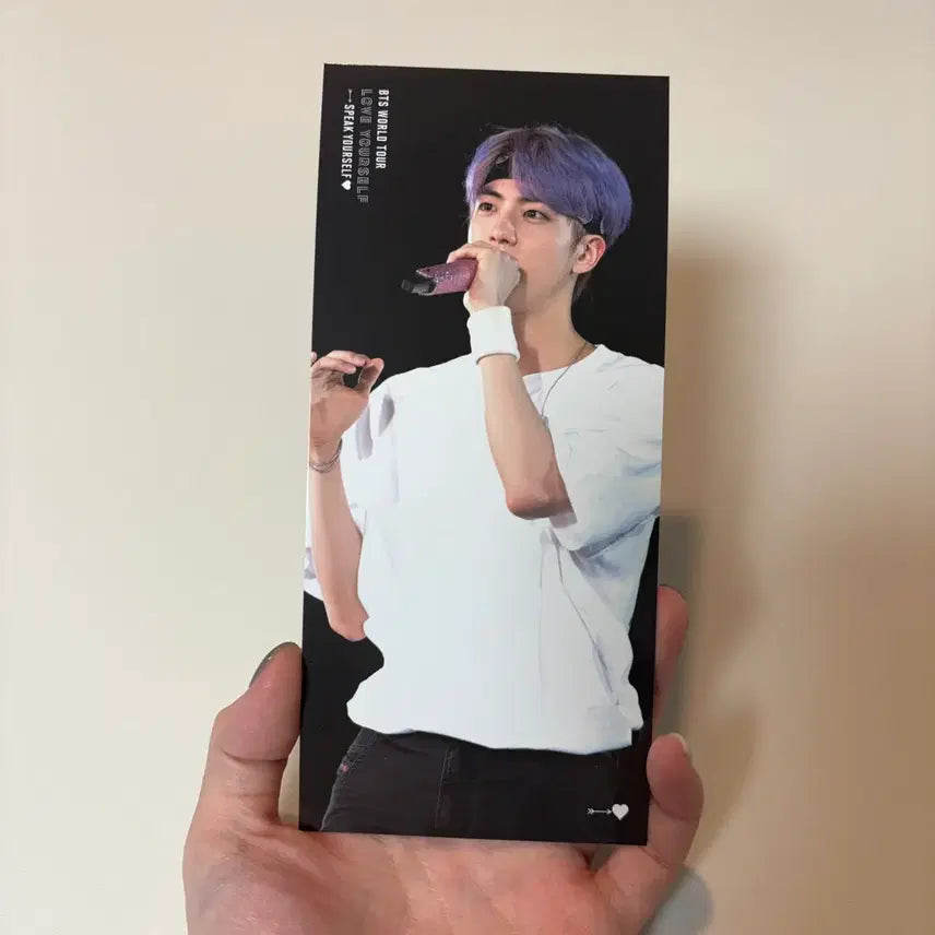 [BUNJANG] BTS Love Yourself Speak Yourself London DVD Jin Bookmark Photocard / 방탄 bts 럽셀 스픽콘 런던 디비디 dvd 석진 진 jin 북마크 포카