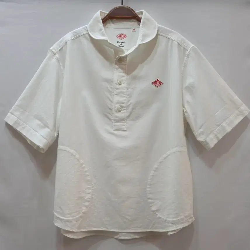 [SOLD OUT] (정품)단톤 여성 옥스퍼드 화이트 반팔 셔츠