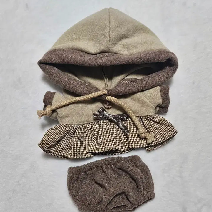 [BUNJANG] 20cm Doll Clothes Riga Hood Dress Set / 20cm 솜인형옷 리가후드 원피스 세트
