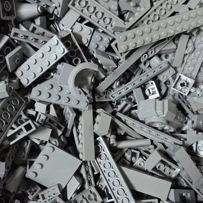 [BUNJANG] LEGO Gray Brick Set Mix 2.4kg / 레고 회색 블록 브릭 세트 믹스 2.4kg