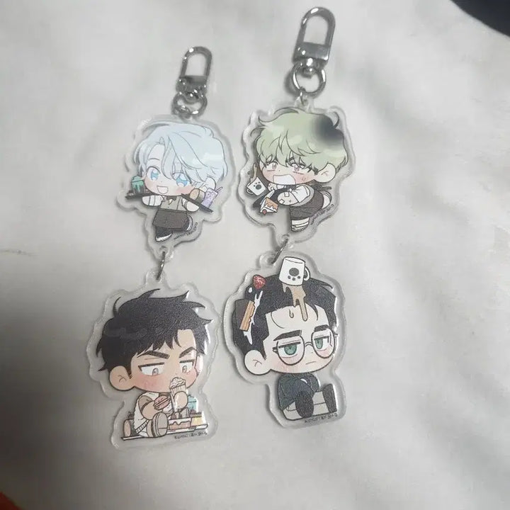 [BUNJANG] Nam Out of Us Acrylic Keyring Set / 남보다 못한 사이 대롱 아크릴 키링 개봉 보호필름 부착 일괄