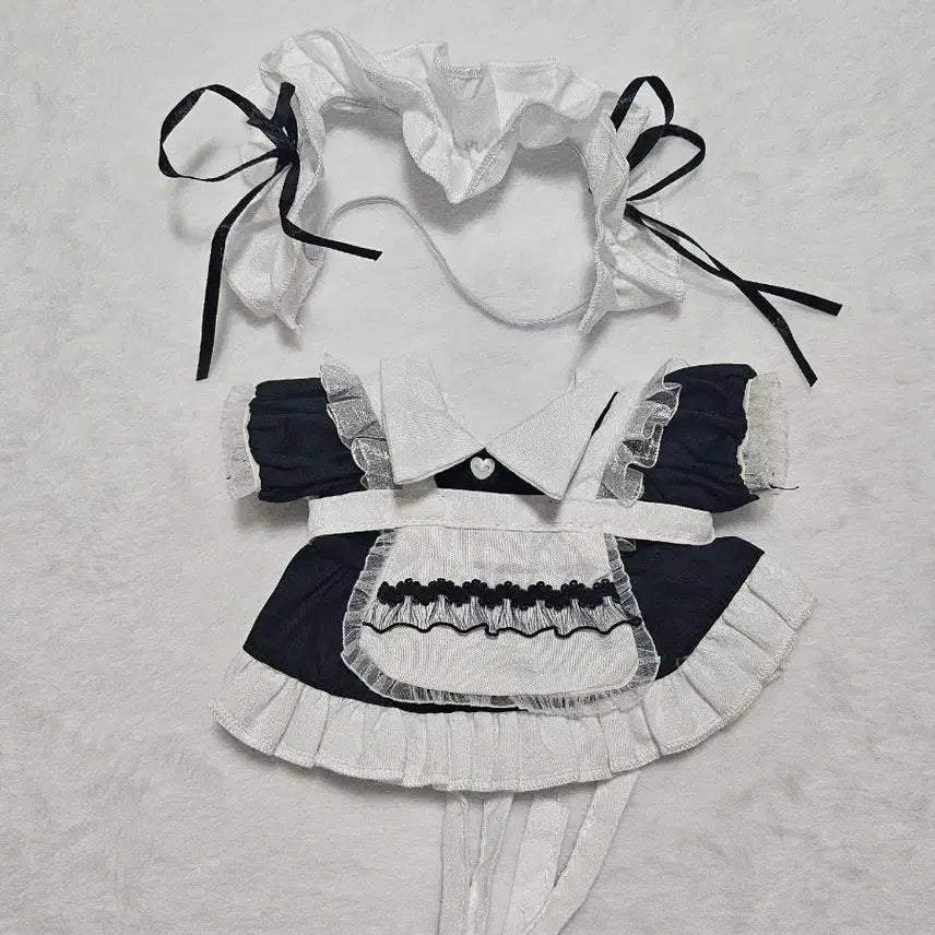 [BUNJANG] 20cm Maid Outfit for Plush Dolls / 20cm 솜인형옷 메이드복
