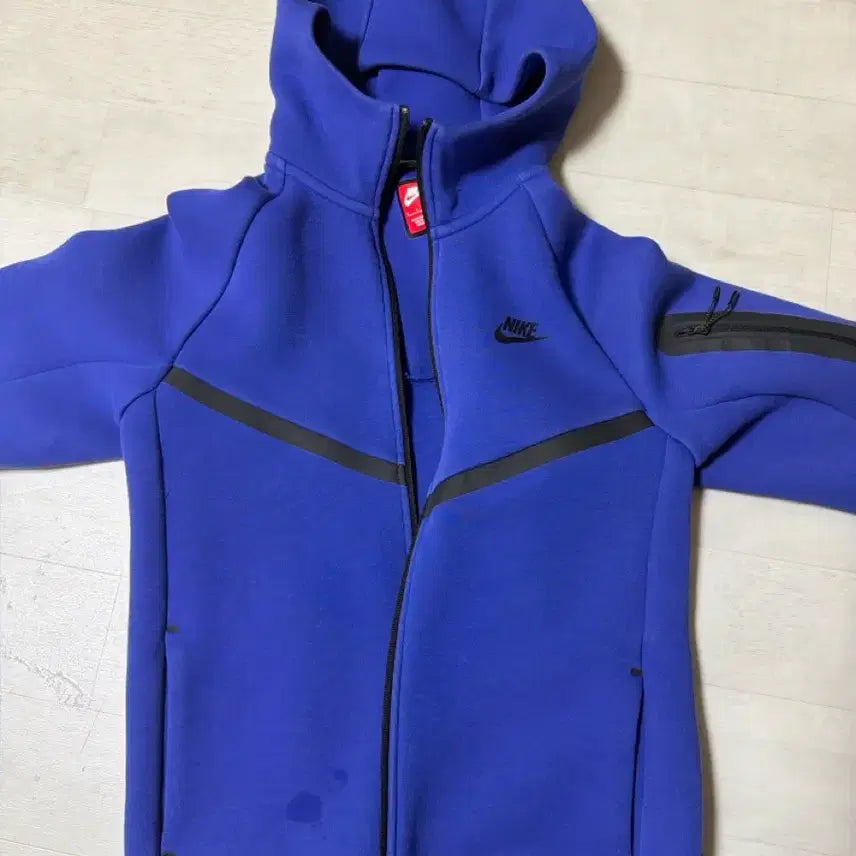 [BUNJANG] Nike Tech Fleece Hoodie Zip-Up Blue / 나이키 테크 플리스 후드 집업 블루