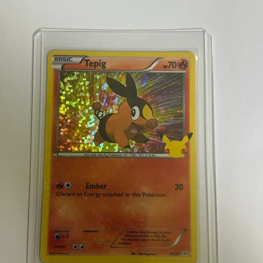 [BUNJANG] Pokemon 25th Anniversary "Turtwig" Holo Card / (북미) 포켓몬카드 25주년 뚜꾸리 홀로