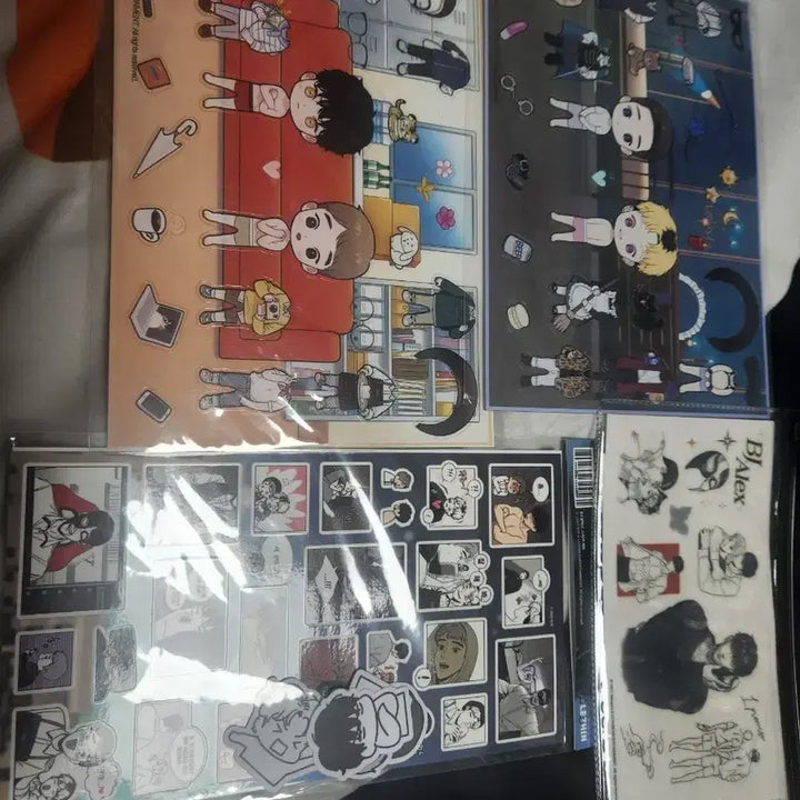 [BUNJANG] Ming &amp; Artist Alex Sticker Set (Sealed) Bundle Set / 밍과 작가전 알렉스 스티커 세트 미개봉 일괄