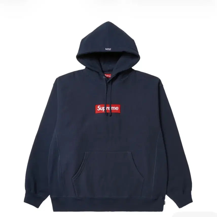 [BUNJANG] Supreme Box Logo Hoodie Navy M / 슈프림 박스로고 후드 네이비 M 24fw
