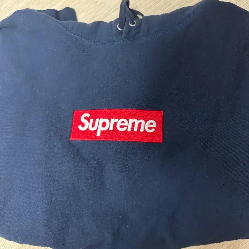 [BUNJANG] Supreme Box Logo Hoodie Navy M / 슈프림 박스로고 후드 네이비 M 24fw