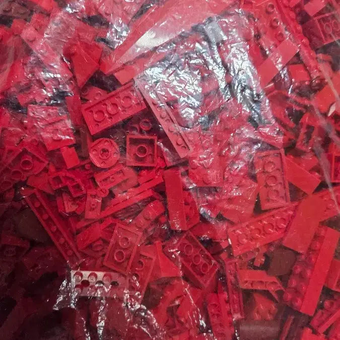 [BUNJANG] LEGO Red Brick Set Mix 2.4kg / 레고 빨강색 블록 브릭 세트 믹스 2.4kg