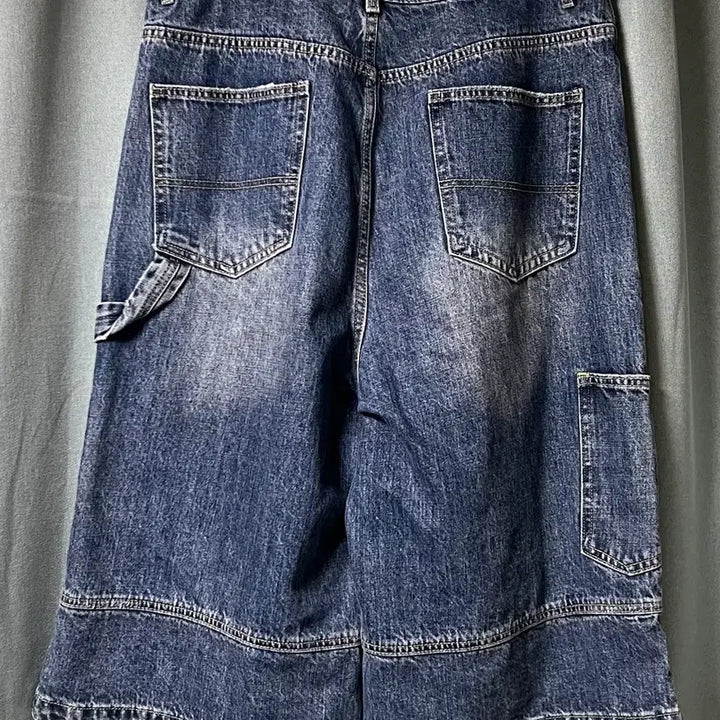 [BUNJANG] Roaring Raad Carpenter Bermuda Denim Pants Blue L / [L] 로어링라드 카펜터 버뮤다 데님 팬츠 블루