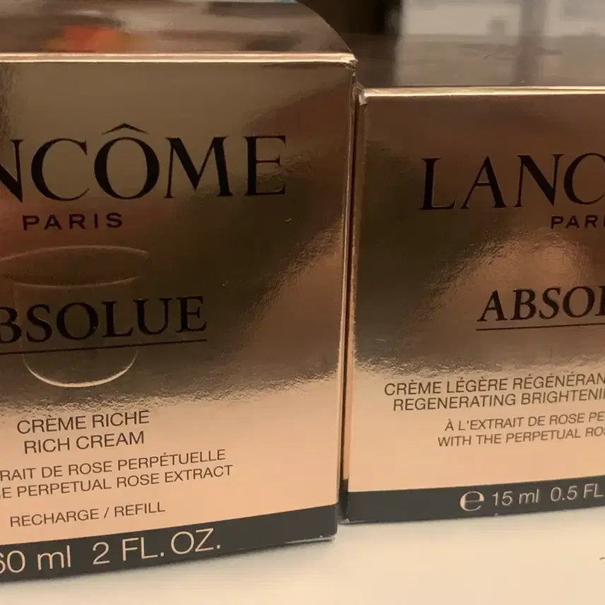 [BUNJANG] Lancôme Absolue Rich Cream 60ml &amp; Light Cream 15ml Set / <급처>랑콤 압솔뤼 리치 크림 60ml / 라이트 크림 15ml