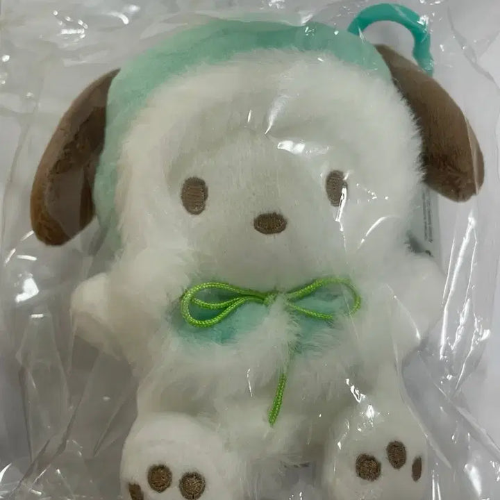 [BUNJANG] Sanrio Pochacco "Color Cape" Plush Keychain (12cm, Sealed) / 12cm 미개봉 정품 / 포차코 컬러 망토 인형 키링