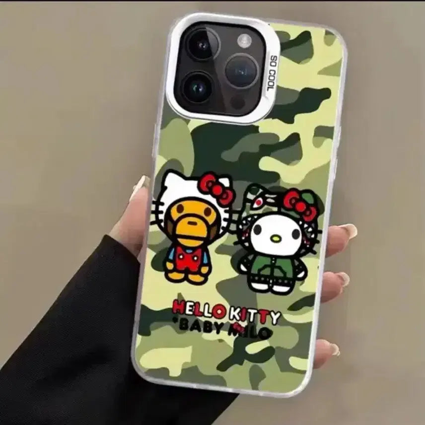 [BUNJANG] Hello Kitty Baby Milo Camouflage iPhone Case / 헬로키티 베이비마일로 아이폰 케이스