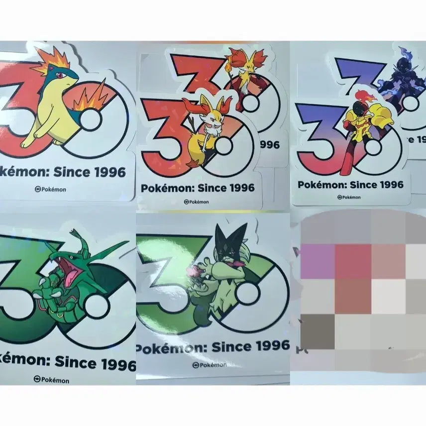 [BUNJANG] Pokemon 30th Anniversary Sticker Set - Mascarana, Archaludon, Rayquaza, Iron Boulder, Meowscarada / 포켓몬 30주년 스티커 마스카나 파라블레이즈 레쿠쟈 마그케인 마폭시