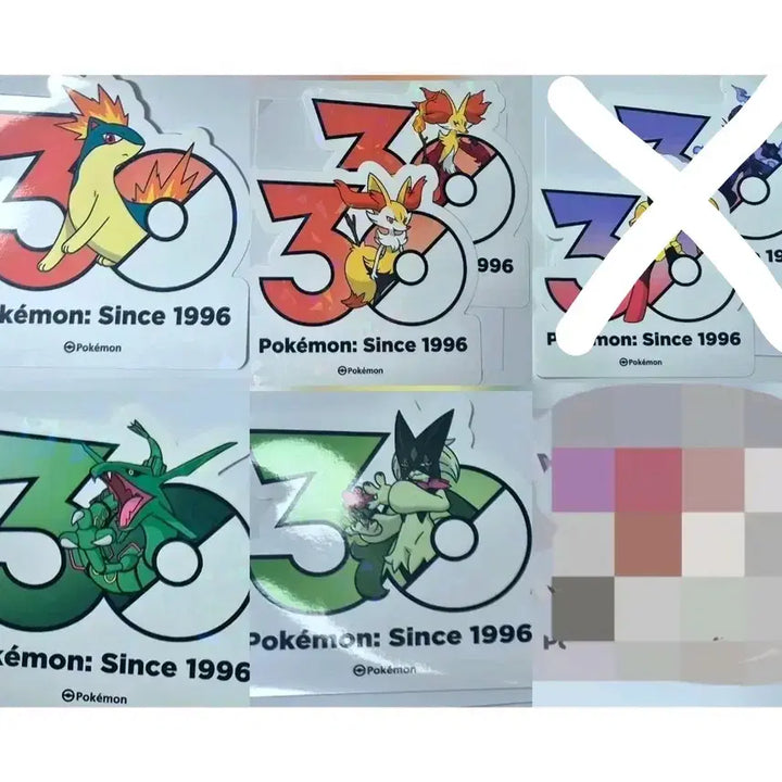 [BUNJANG] Pokemon 30th Anniversary Sticker Set - Mascarana, Archaludon, Rayquaza, Iron Boulder, Meowscarada / 포켓몬 30주년 스티커 마스카나 파라블레이즈 레쿠쟈 마그케인 마폭시